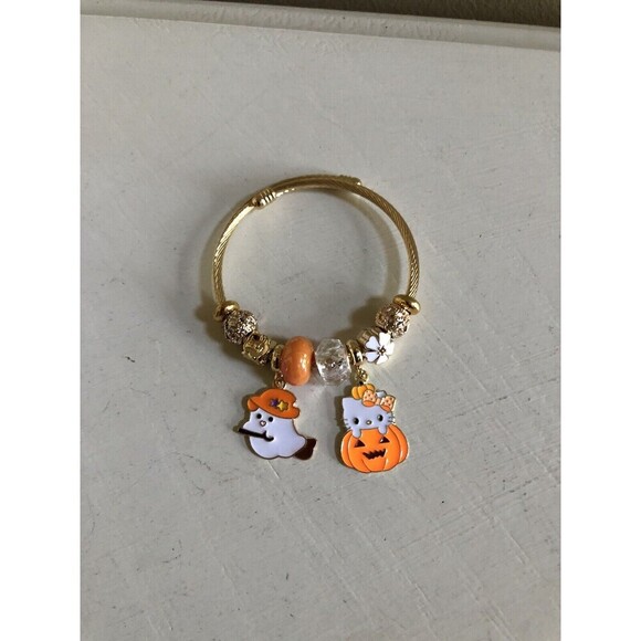 Hello‎ Kitty Anime Halloween Charm Bracelet￼ Pumpkin  Ghost Charm Bracele… - Picture 4 of 5